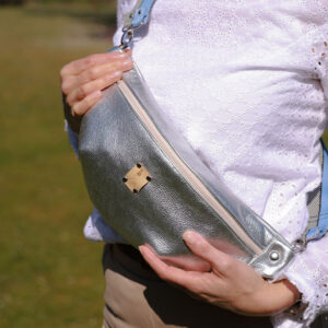 Ella Bumbag - Silver Leather