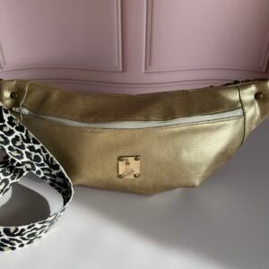 Ella Bumbag - Gold Vegan Leather